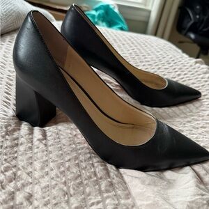 Marc Fisher Black Leather Heels